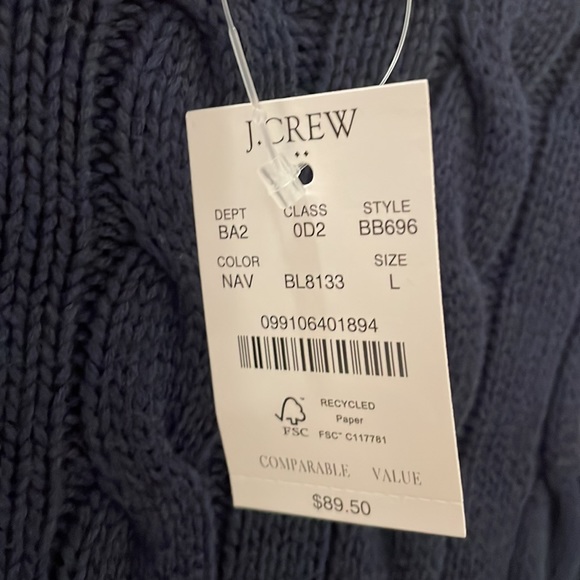 Navy Blue JCrew Sweater - Picture 4 of 4